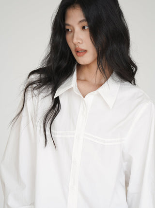 white loose shirt