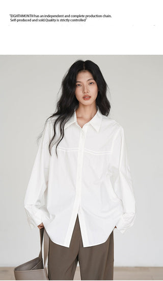 white loose shirt