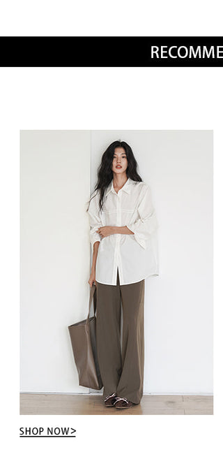 white loose shirt