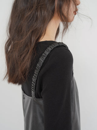 PU leather dress