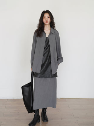 PU leather dress