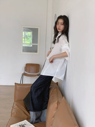 white retro shirt