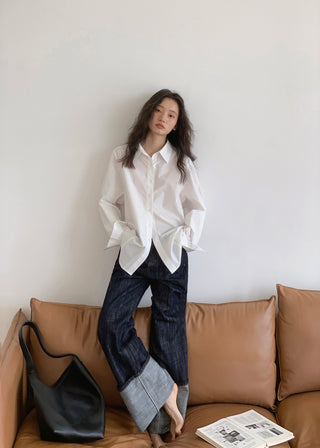 white retro shirt