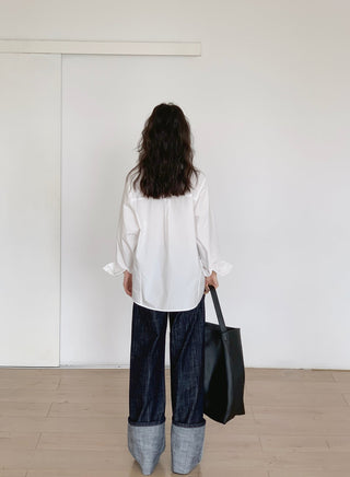 white retro shirt
