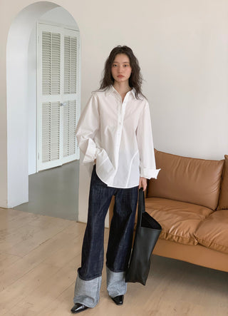 white retro shirt