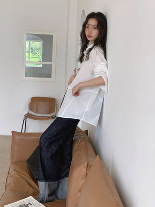 white retro shirt