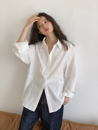 white retro shirt