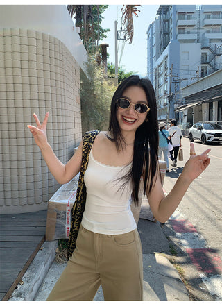 white lace top