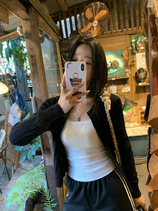 white lace top