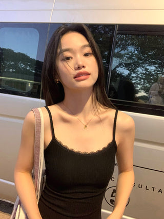 white lace top