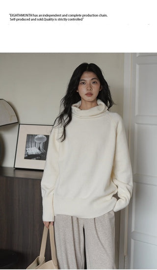 high collar sweater