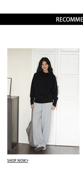 high collar sweater