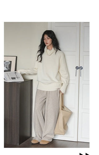 high collar sweater