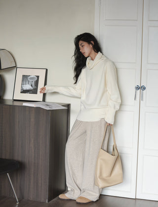 high collar sweater