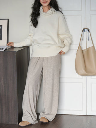 high collar sweater