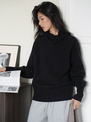 high collar sweater