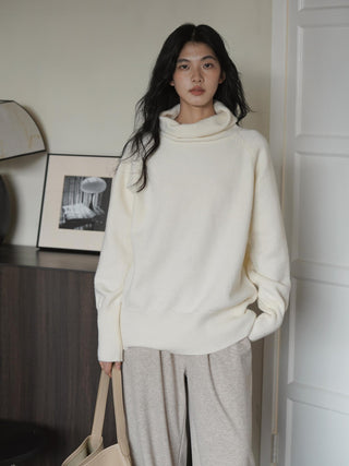 high collar sweater