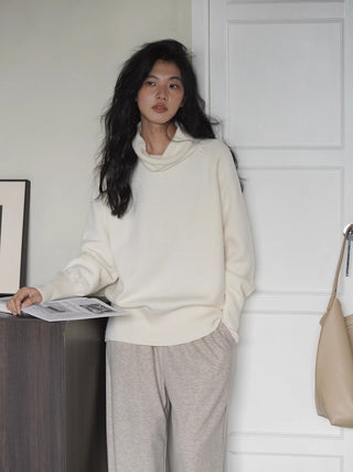 high collar sweater