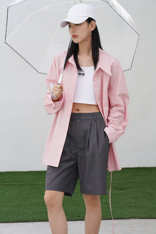 gray suit shorts