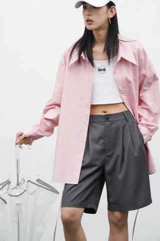 gray suit shorts