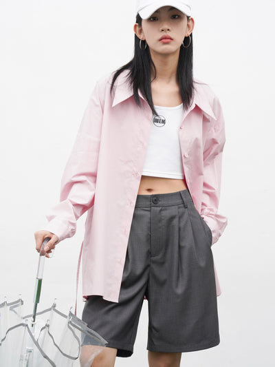 gray suit shorts