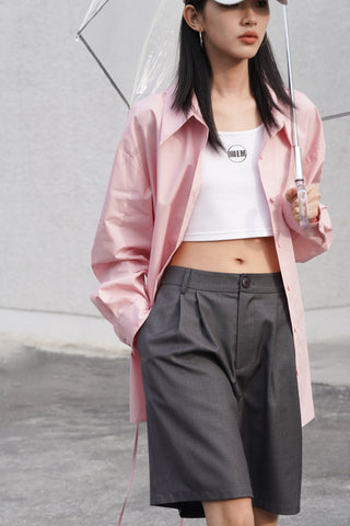 gray suit shorts