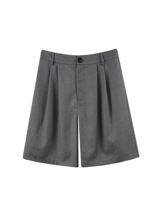 gray suit shorts