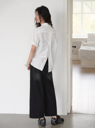 washed cropped jeans