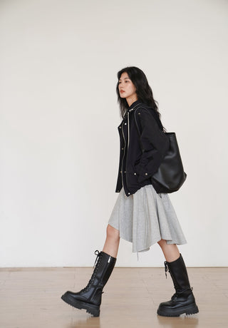 gray niche skirt