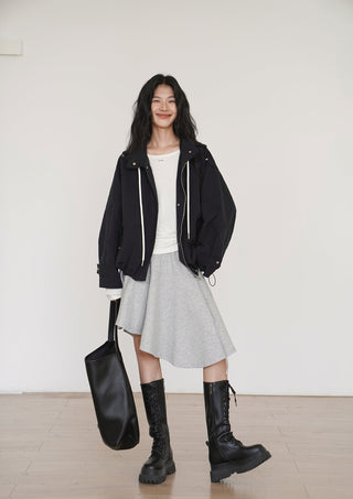 gray niche skirt