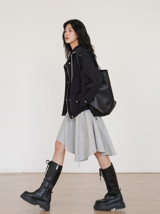 gray niche skirt