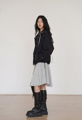 gray niche skirt