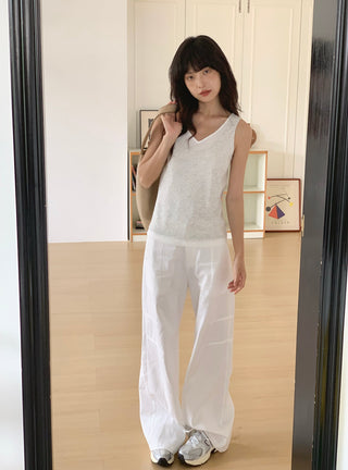 knit spaghetti top