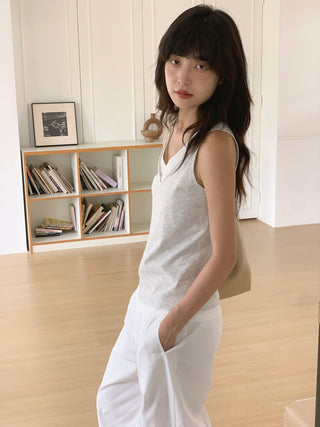 knit spaghetti top
