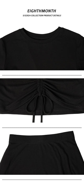 black skirt suit