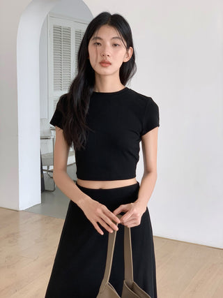 black skirt suit