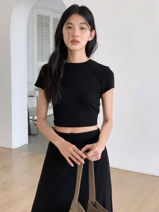 black skirt suit