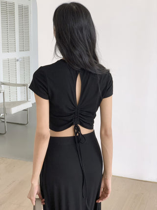 black skirt suit