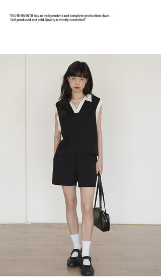 polo shorts set