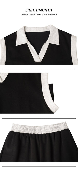 polo shorts set