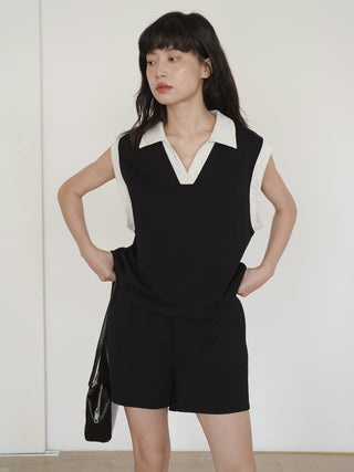polo shorts set