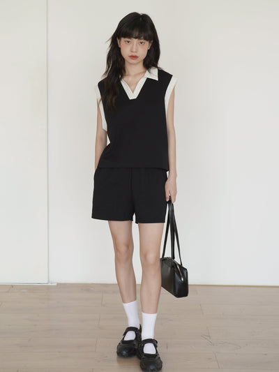 polo shorts set