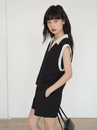 polo shorts set