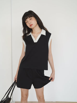 polo shorts set