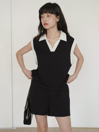 polo shorts set