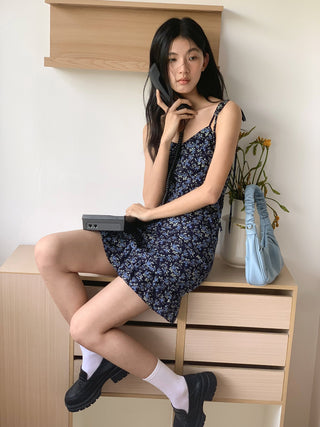 floral strap dress