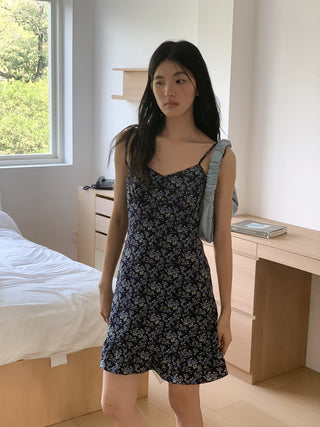floral strap dress