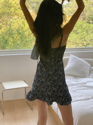 floral strap dress