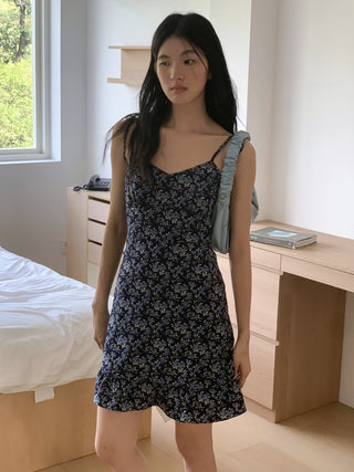 floral strap dress