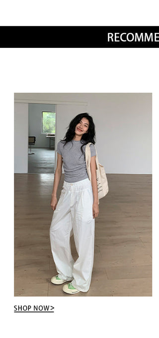 ruffle crew top